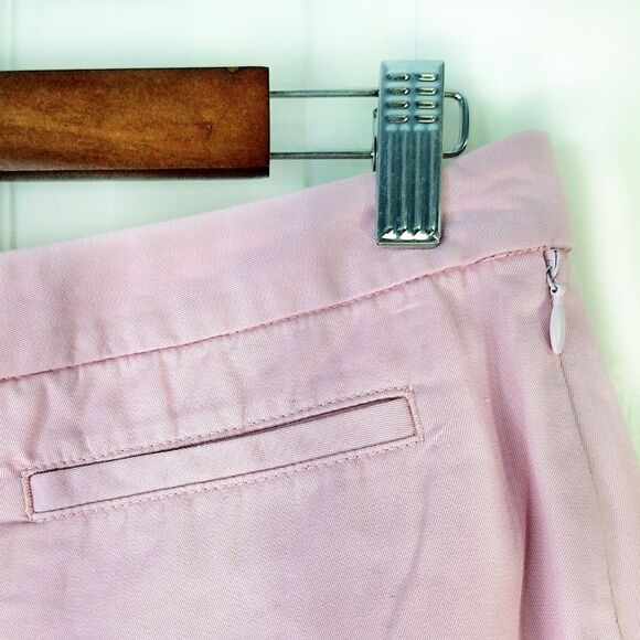 Ann Taylor Pink 100% Cotton High Waisted Shorts Sz 10 - Picture 5 of 9